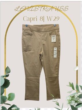 CAPRI STRECHABLE SIGNATURE LEVISTRAUSS TOTALLY SHAPING PULL-ON SIZE 8| W29 NWT.